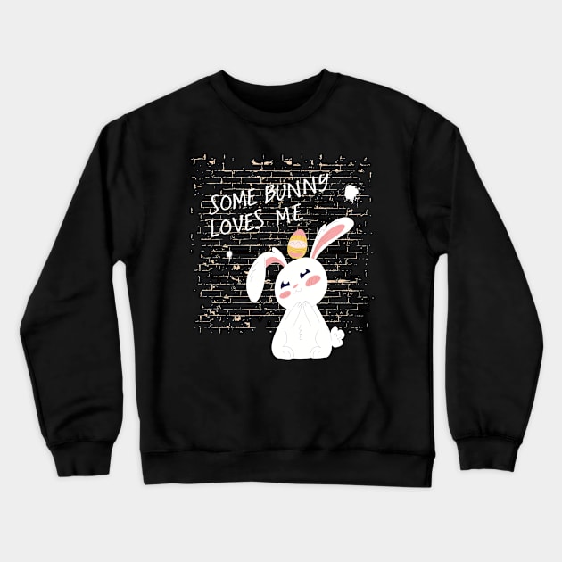 Easter Day Gifts, Some Bunny Love Me Crewneck Sweatshirt by SamiSam